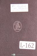 Lees-Bradner-Lees Bradner Fayscott, 7HD Gear Hobbing, Instructinos & Service Manual 1963-7HD-05
